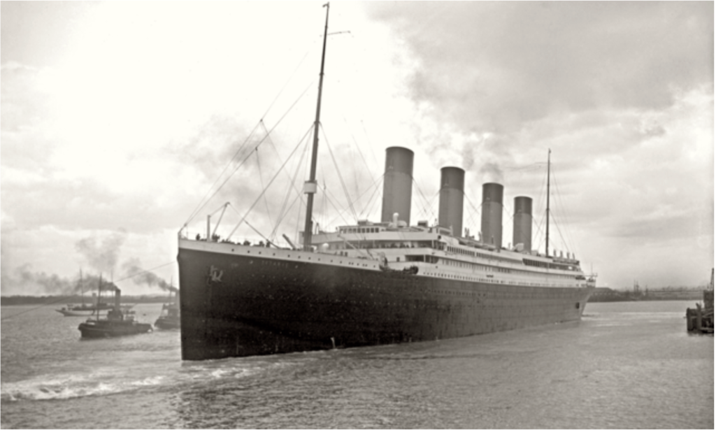 Image of the RMS Titanic from 1912